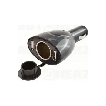 Elektrická zásuvka 4CARS Zástrčka zapalovače 12/24V - 2xUSB