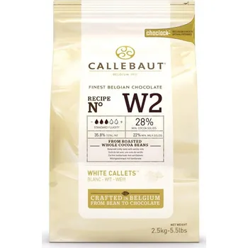 Čokoláda Callebaut Bílá čokoláda W2 2,5 kg