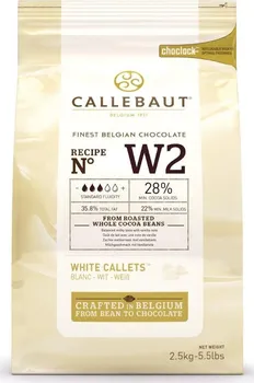 Čokoláda Callebaut Bílá čokoláda W2 2,5 kg