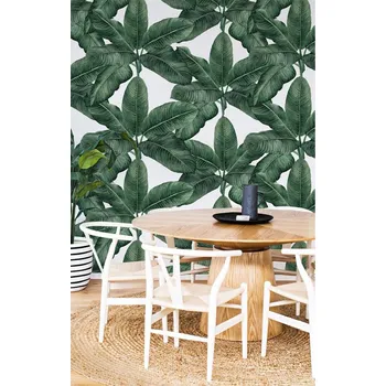 Tapeta Coloray Fototapeta Pod obrovským deštníkem z banánových listů Samolepící Fototapeta Vliesová 250 x 250 cm coloraydecor-f-as-190699744