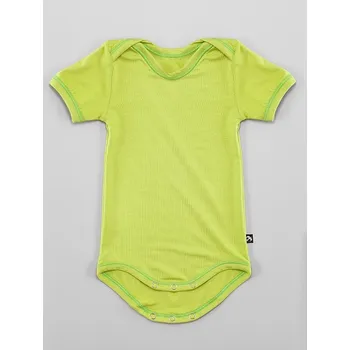 Kojenecký body Bambusové body krátký rukáv - limetkové, Duomamas Velikost: 74