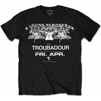 Merch Guns N' Roses: Tričko Troubadour Flyer L