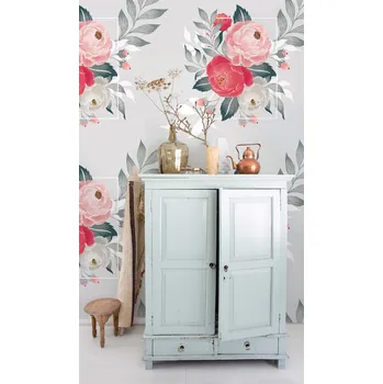 Tapeta Coloray Fototapeta Barevné květy ibišku Samolepící Fototapeta Vliesová 250 x 250 cm coloraydecor-f-ss-578012935