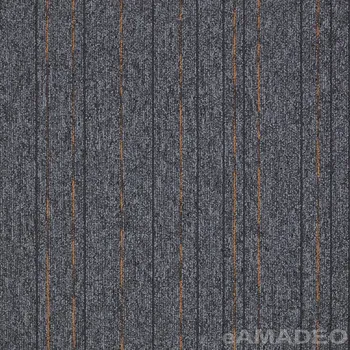 Koberec Kobercové čtverce Modulyss First Straightline 967 - šedá/oranžová