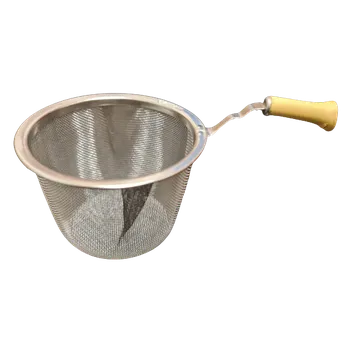 Čajové sítko nerez s bambusovou rukojetí L - Ø 6,8 cm