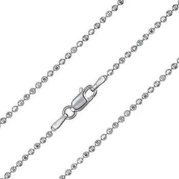 Řetízek Stříbrný kuličkový řetízek diamond cut 2 mm varianta 50 cm TTT25D20-50 cm