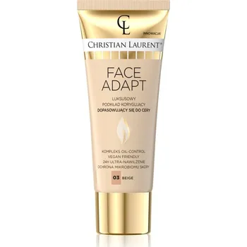 Přípravek na tvář Christian Laurent Face Adapt hydratační make-up s vyhlazujícím účinkem odstín 03 Beige 30 ml
