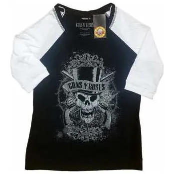 Merch Guns N' Roses: Dámské Tričko Faded Skull XXXL