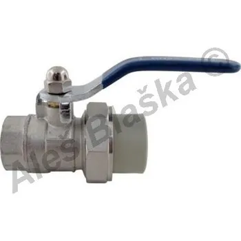 Instalatérský materiál PPR kulový kohout (ventil) s vnitřním závitem s pákou plastový tvarovka navařovací - 25x3/4" PPR6255