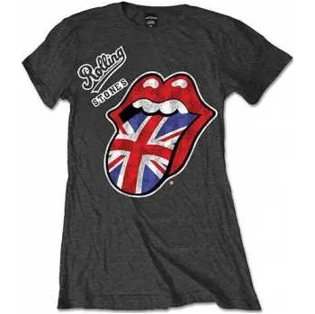 Merch The Rolling Stones: Dámské Tričko Vintage British Tongue S 2022