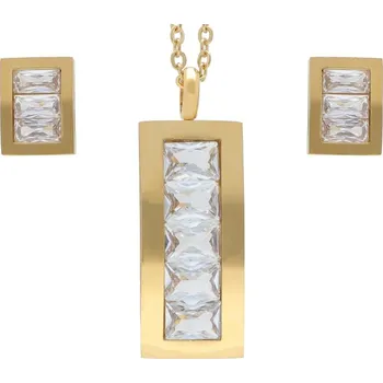 Souprava šperků Doria Set šperků z oceli zlatý K022