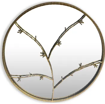 Zrcadlo Casa Chic Berkeley Nástěnné zrcadlo s kovovým rámem kulaté Ø 80 cm (10039502)