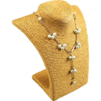 Šperkovnice Dekolt, stojánek, stojan na šperky provázkový 22cm měděný (A-9MED)