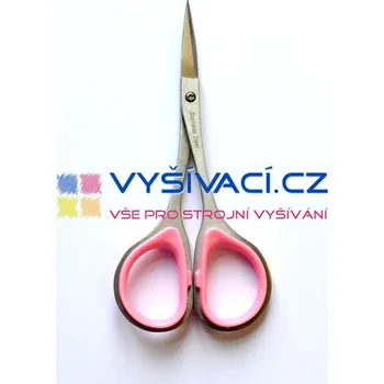 Krejčovské nůžky nůžky vyšívací malé s rovnou ostrou špičkou, délka 10cm množství: 1 kus - barva růžová