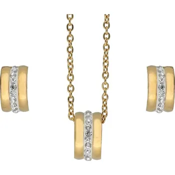 Souprava šperků Doria Set šperků z oceli zlatý K139