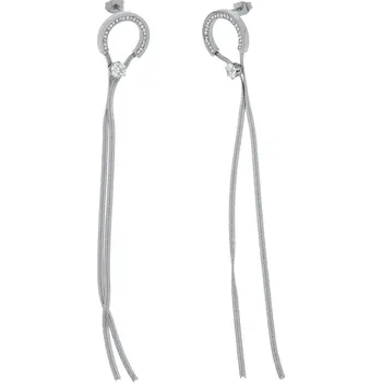 Náušnice Ewena Náušnice ocelové s řetízkem TK2523 + dárkové balení