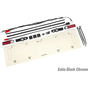 RC náhradní díl Traxxas Traxxas zadní LED osvětlení, tailgate trim (polomatně černě chromovaný)