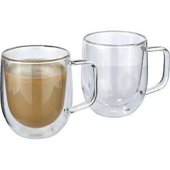 Hrneček na capuccino VENETO 250 ml, 2 ks - Cilio (VENETO sada 2 skleněných hrnečků na capuccino - Cilio)