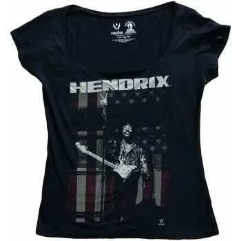 Merch Jimi Hendrix: Dámské Tričko Peace Flag S