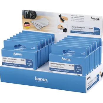 Utěrka Hama Micro, čisticí utěrka, 20x20 cm, displej 14 ks (cena uvedená za kus)