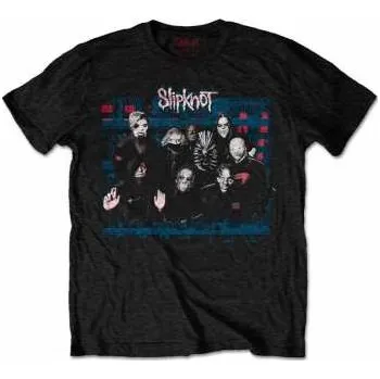 Pánské oblečení Merch Slipknot: Tričko Wanyk Glitch Group XL 2022