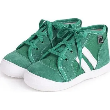 Dívčí tenisky Michal Ševela - VELA SHOES Dětské kožené tenisky Koko zelená velikost obuv dětské 24