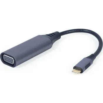 Kabel do PC Gembird adaptér USB-C (M) na VGA (F), 0.15m kábel, šedý