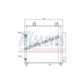 Chladič motoru Chladič klimatizace NISSENS 940447
