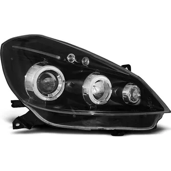 Přední světlomet TUNING-TEC Přední světla Renault Clio III 05-09 Angel Eyes - černé