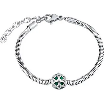 Náramek Dámský náramek čtyřlístky Fred z chirurgické oceli KMM132056