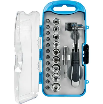 Dílna Praktická sada ráčna s bity LAMPA - 23 ks