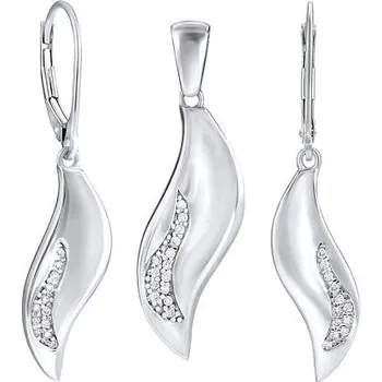 Souprava šperků Stříbrný set šperků FLORENCE - náušnice a přívěsek QRS206