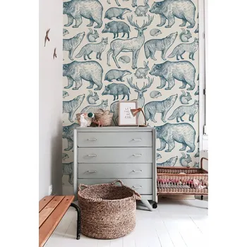 Tapeta Coloray Fototapeta Návštěva lesních zvířat Samolepící Fototapeta Vliesová 250 x 250 cm coloraydecor-f-as-183718174