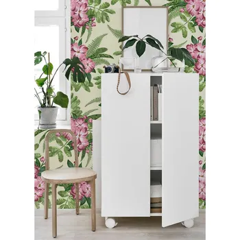 Tapeta Coloray Fototapeta Růžový květ kapradiny Samolepící Fototapeta Vliesová 250 x 250 cm coloraydecor-f-ss-225697951