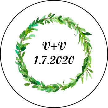 ePiPí Placky s vlastním textem - Věnec z listů Počet kusů: 100 a více kusů