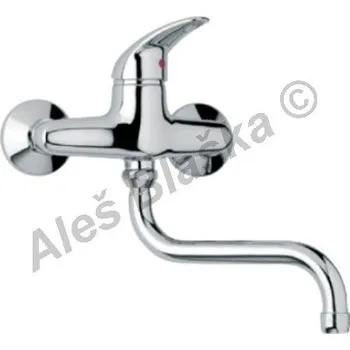 Vodovodní baterie PAINI - Itálie | GEOS LUXUS 65.501 páková nástěnná umyvadlová nebo dřezová (vodovodní baterie) - CHROM GLUX65.501
