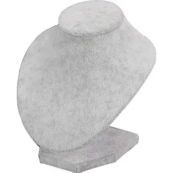 Šperkovnice Stojan, stojánek, dekolt na šperky výška 15cm samet (A08SM)