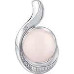 Stříbrný přívěsek Geonna s přírodním růženínem a Brilliance Zirconia JST141627PRO