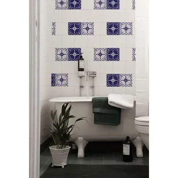 Fototapeta Coloray Samolepky na dlaždice Bílá a modrá BubblesFree 24 ks BubblesFree 5.0 x 5.0cm coloraydecor-td-as-145430895