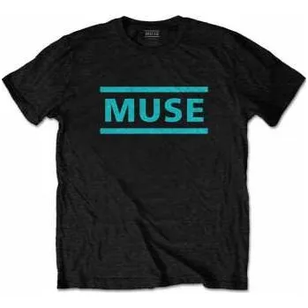 Pánské tričko Merch Muse: Tričko Light Blue Logo Muse L 2022