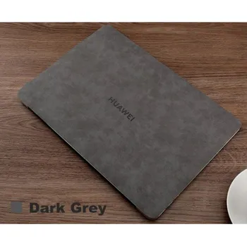 Pouzdro na tablet Luxusní Kožený Kryt Pro Huawei Matebook Barva: Tmavě Šedá, Varianta: Matebook 14 2020