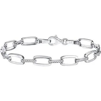 Náramek Dámský stříbrný náramek VEDA varianta 17,5 cm QRB270-17,5 cm