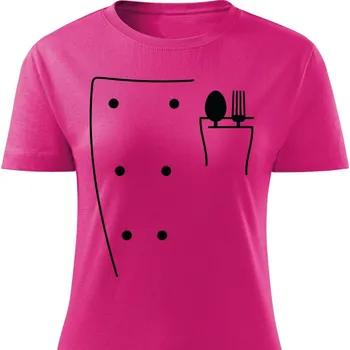 Dámské tričko Dámské tričko Rondon pro kuchařku Barva: Růžová, Velikost: S