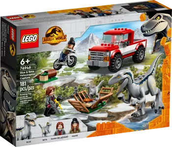 stavebnice LEGO Jurassic World 76946 Odchyt velociraptorů Blue a Bety