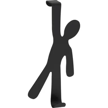 Věšák BOY věšák na dveře, nerezová ocel, černá, WENKO