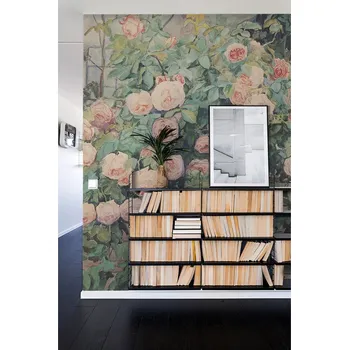 Tapeta Coloray Fototapeta Okamžik odpočívá v růžové zahradě Samolepící Fototapeta Vliesová 250 x 250 cm coloraydecor-f-wm-0057