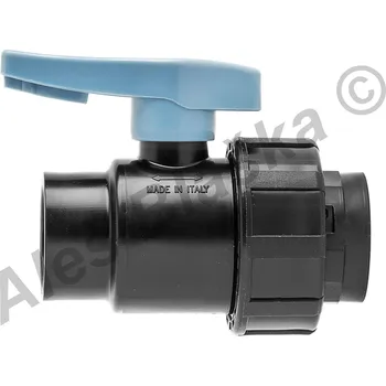 Ventil UNIDELTA S.p.A. - Itálie | PE (PP-S) spojka kulový kohout (ventil) vnitřní závity na polyetylénové trubky (polyš)(svěrný plastový) - 5/4" UNI1073