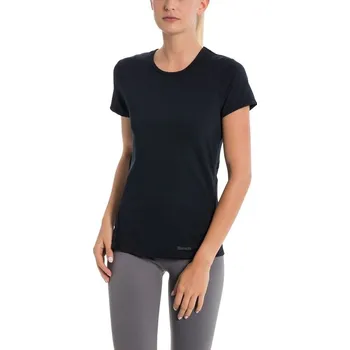 Dámské tričko BENCH triko - Active Mesh Tape T-Shirt Black Beauty (BK11179)