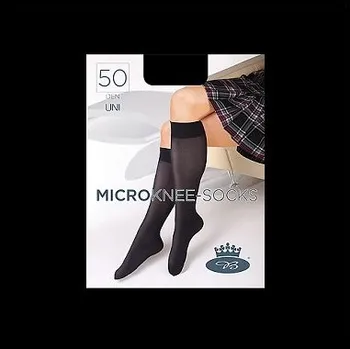 Pánské ponožky Dámské podkolenky Boma MICROknee-socks 50DEN uni nero