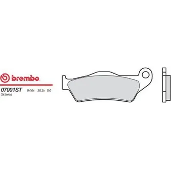 Brzda pro motocykl Přední brzdové destičky Brembo Yamaha 180 MAJESTY 2004 - směs OEM